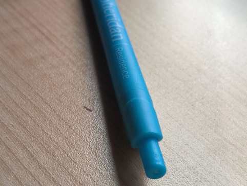 The satisfying click of the pen mechanism