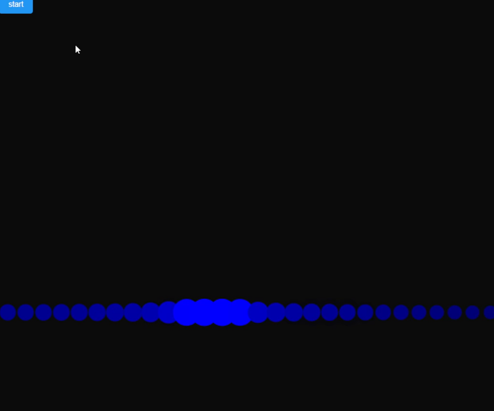 Blue Circular Waveform