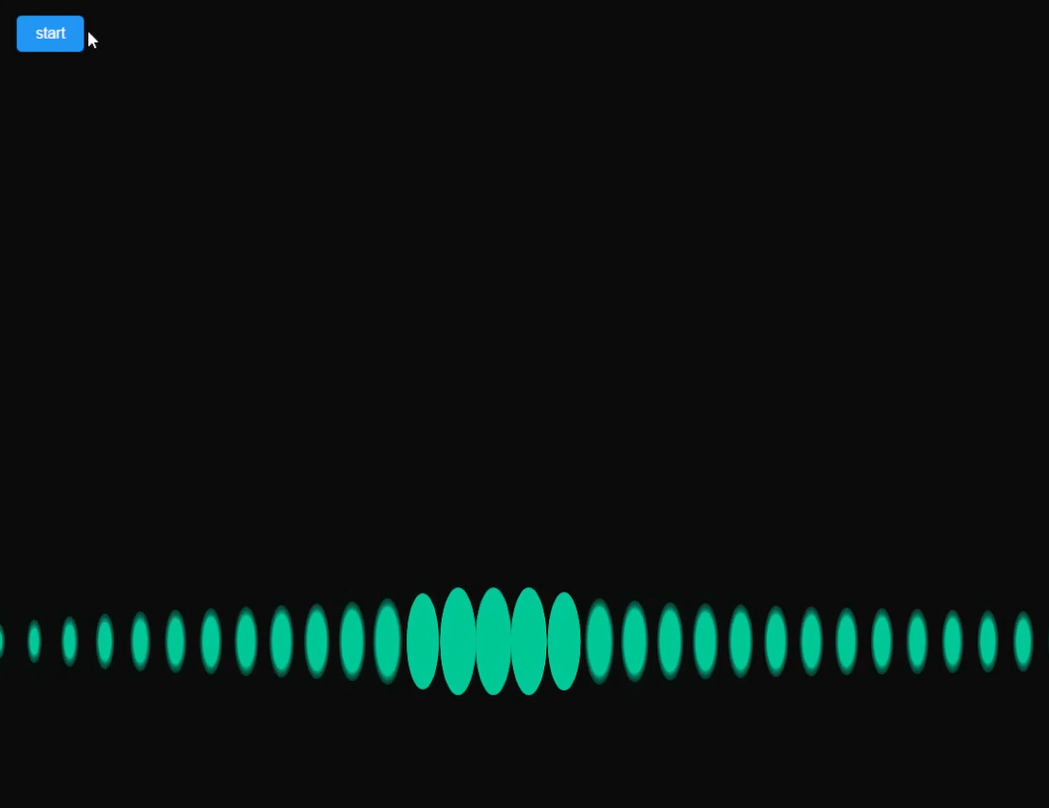 Green Oscillating Waveform