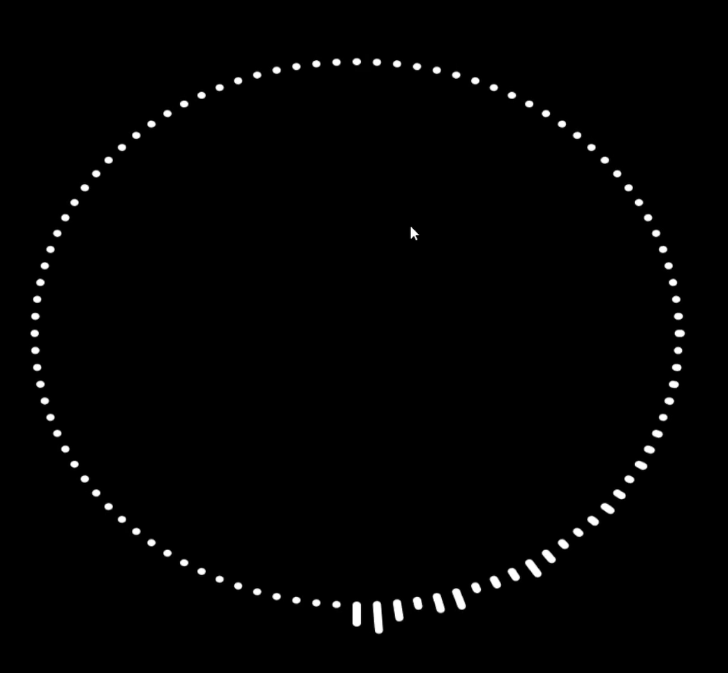 Circular Sound Visualization with Dots